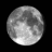 Waning Gibbous Moon, Moon age: 18 days,23 hours,36 minutes,81%
