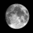 Waxing Gibbous Moon, Moon age: 13 days,21 hours,44 minutes,99%