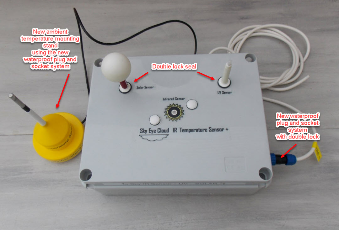 Cloud sky temperature sensor + UV and Solar